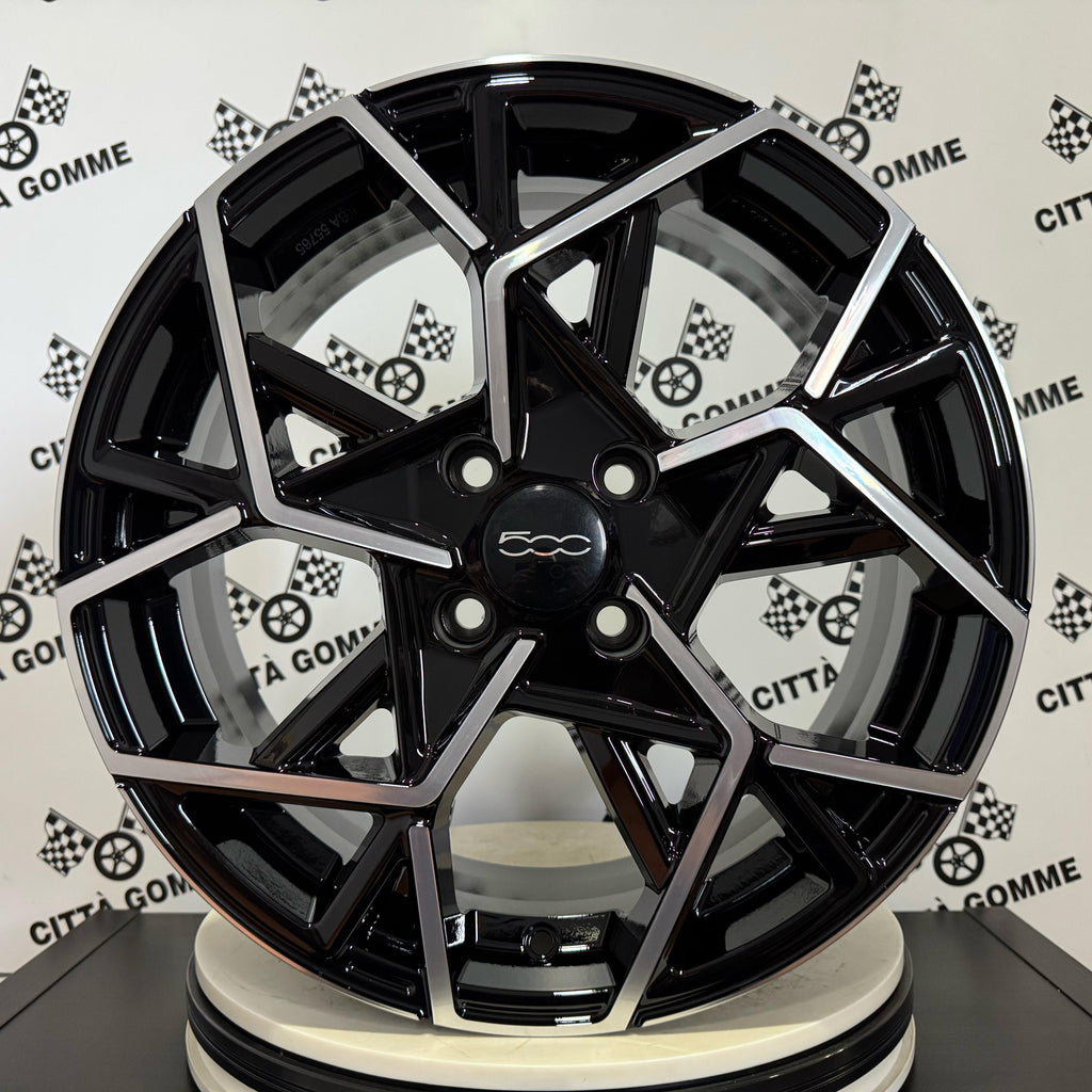 Set 4 Cerchi in lega Cartesio per Fiat Panda 500 Fiorino Idea Bravo Stilo