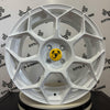 Set da 4 Cerchi in lega RACEWAY per Abarth 500 595 SS esseesse (LOGO GIALLO)