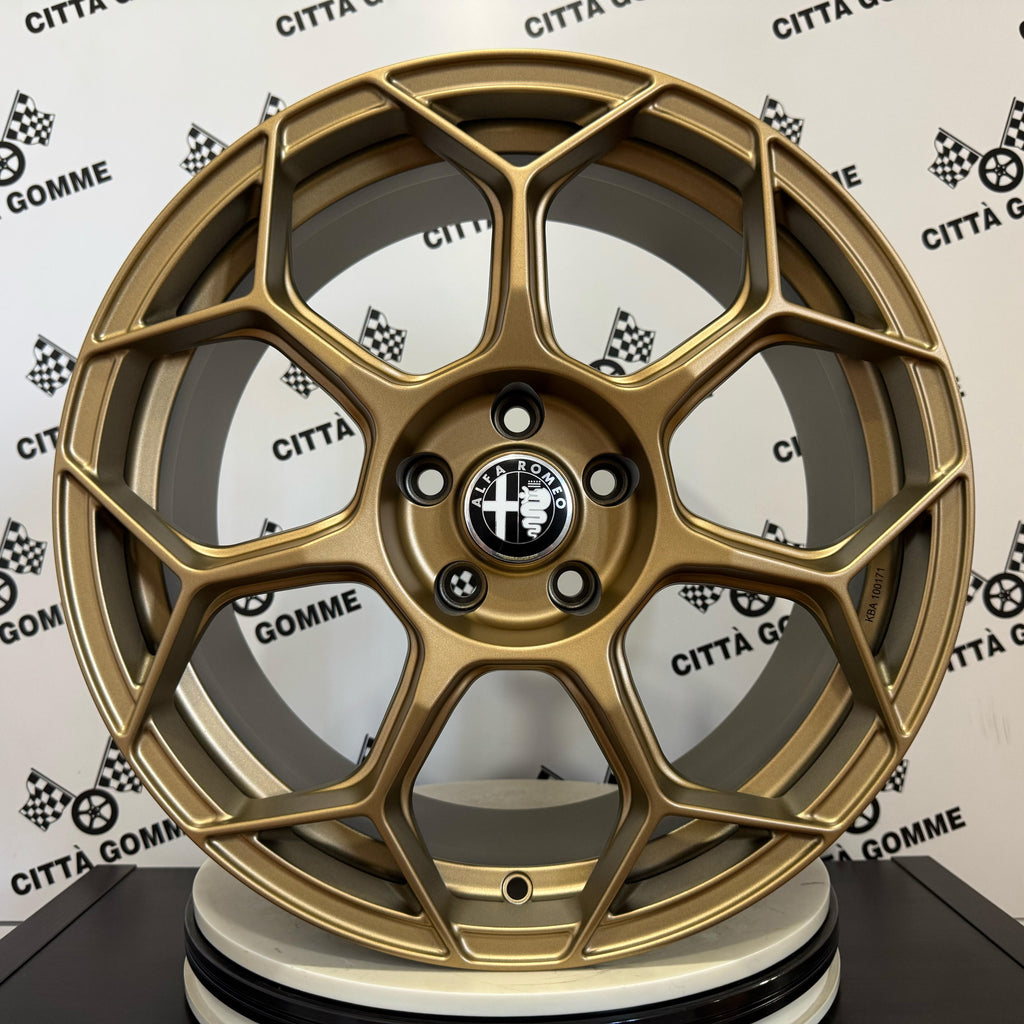 Set 4 Cerchi in lega Raceway per Alfa Giulia Stelvio Giulietta Tonale 159 Brera Spider
