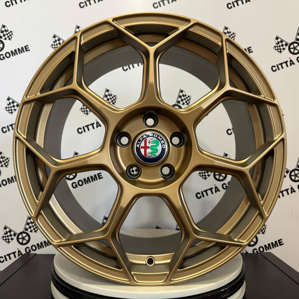 Set 4 Cerchi in lega Raceway per Alfa Giulia Stelvio Giulietta Tonale 159 Brera Spider
