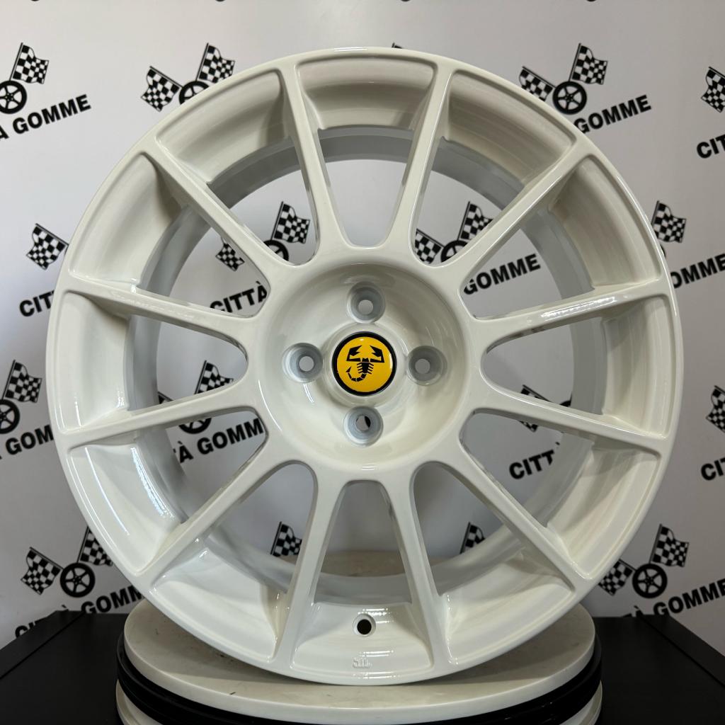 Set da 4 Cerchi in lega DEDICATI Abarth 500 595 SS esseesse YELLOW