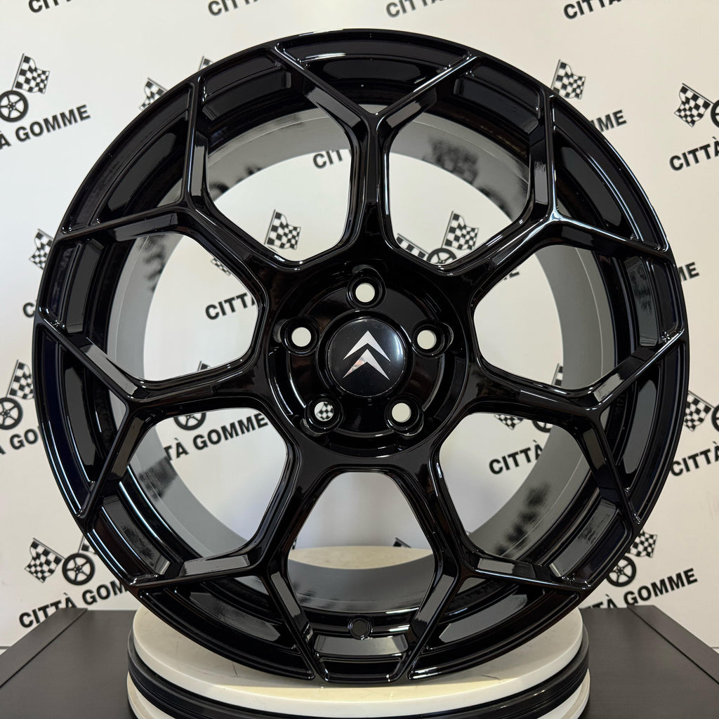 Set 4 Cerchi in lega Raceway per Citroen C4 Grand C4 Picasso Spacetourer C5 Aircross DS7 Crossback Berlingo