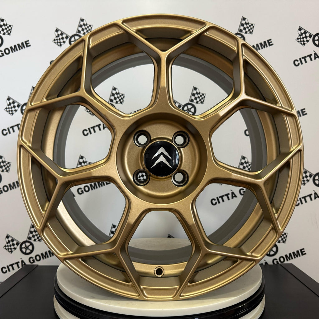 Set da 4 Cerchi in lega RACEWAY per CITROEN BERLINGO C2 C3 C4 DS3 DS4 DS5
