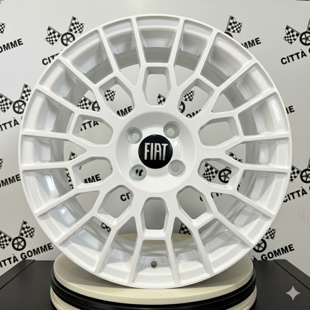 Set da 4 Cerchi in lega APX per FIAT BRAVO FIORINO IDEA LINEA STILO 500e