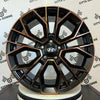 Set 4 Cerchi in lega STILO per Hyundai iX20 iX35 i30 i40 Kona Ioniq Tucson Nexo Santa Fe Trajet Sonata