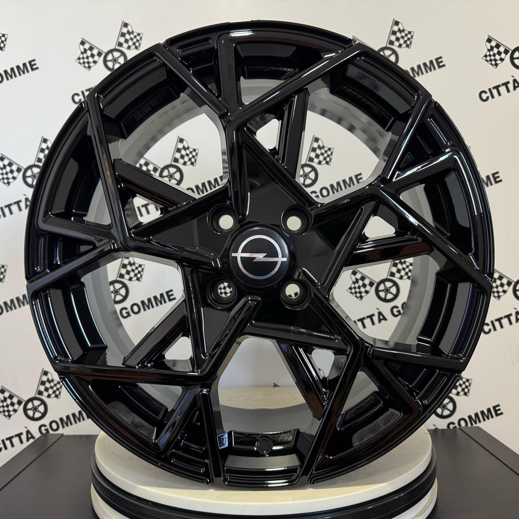 Set 4 Cerchi in lega Cartesio per Opel Adam Agila Astra Corsa Meriva Tigra Karl