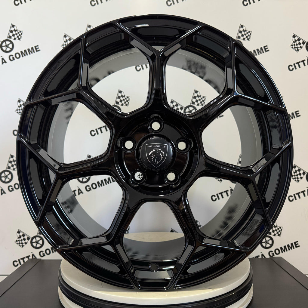 Set 4 Cerchi in lega Raceway per Peugeot 3008 308 407 408 5008 508 607