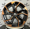 Set 4 Cerchi in lega Rebel per Skoda Karoq Kodiaq Octavia Superb Yeti Enyaq