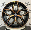 Set 4 Cerchi in lega Lunica per Toyota Auris Avensis C-hr Corolla Prius Rav4 Verso Camry Mirai