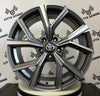 Set 4 Cerchi in lega Mentor per Toyota Auris Avensis C-hr Corolla Prius Rav4 Verso