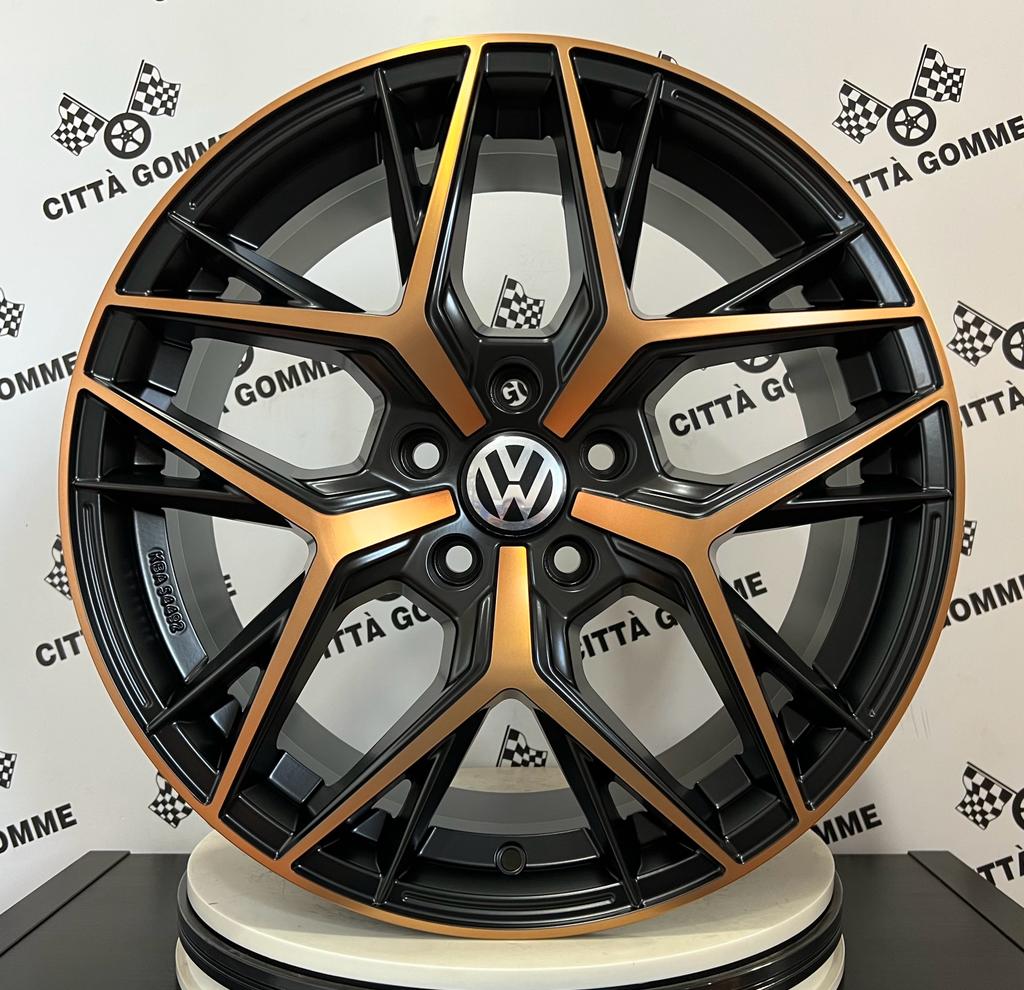 Set 4 Cerchi in lega Lunica per Volkswagen Golf 5 6 7 8 T-Roc Tiguan Eos Touran Caddy Jetta Beetle Sharan ID3 ID4 ID6