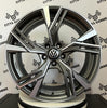 Set 4 Cerchi in lega Python per Volkswagen Golf 5 6 7 Tiguan T-ROC Passat Touareg