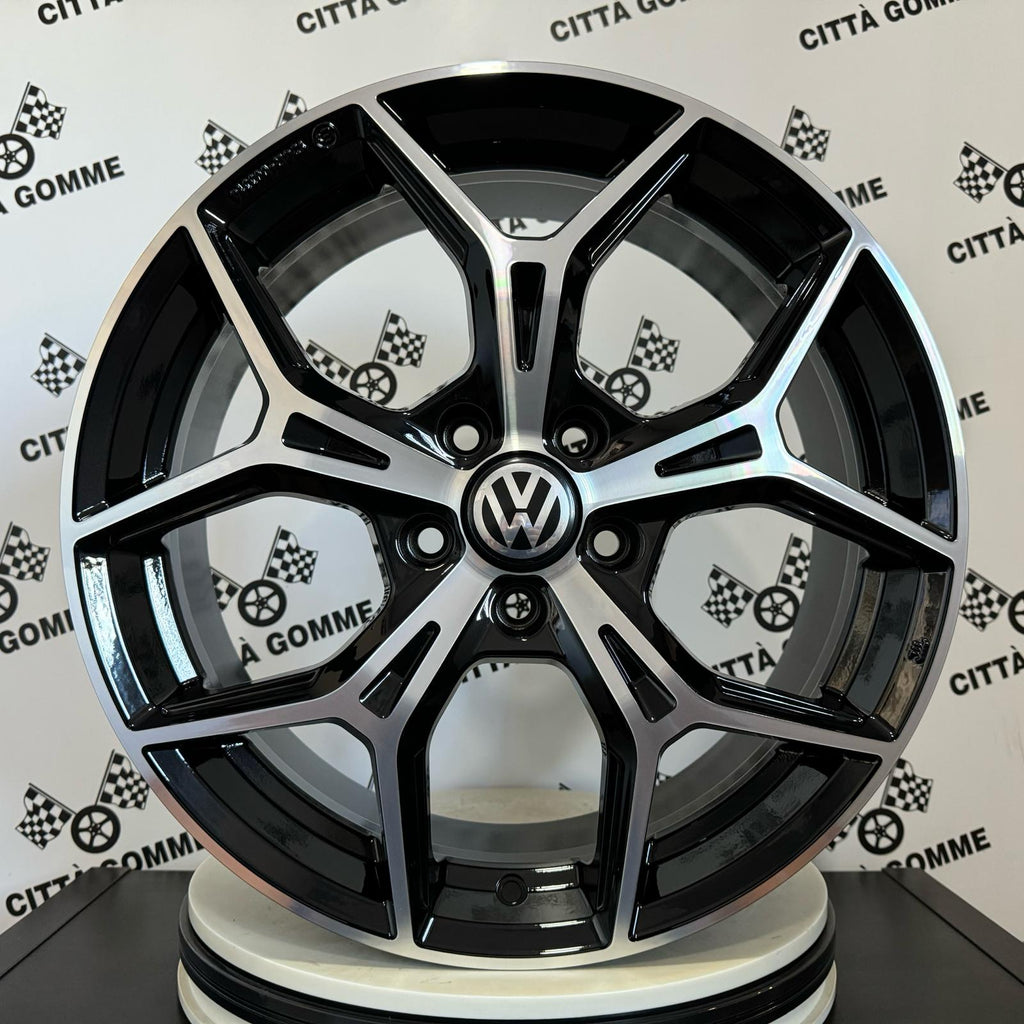 Set 4 Cerchi in lega EPICA per Volkswagen CADDY GOLF 5 6 7 8 TIGUAN T-ROC EOS ID3 ID4 ID5 TOURAN