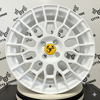 Set da 4 Cerchi in lega APX per ABARTH 124 GRANDE PUNTO (LOGO GIALLO)