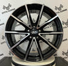 Set 4 Cerchi in lega Ninja per Hyundai iX20 iX35 i30 i40 Kona Ioniq Tucson Nexo Santa Fe Trajet Sonata