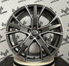Set 4 Cerchi in lega Gunner per Volkswagen Golf 5 6 7 8 T-Roc Tiguan Eos Touran Caddy Jetta Beetle Sharan ID3 ID4 ID6