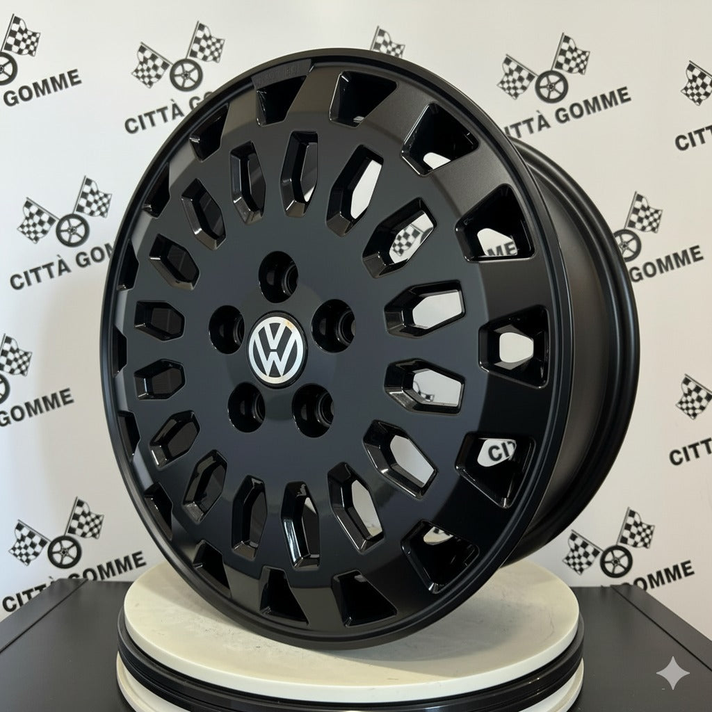 Set da 4 Cerchi in lega OVERLAND per VOLKSWAGEN AMAROK CRAFTER T5 T6 T7 MULTIVAN TRANSPORTER CARAVALLE CALIFORNIA
