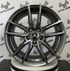 Set da 4 Cerchi in lega Evo per Mercedes Classe A B C E S SL SLK CL CLS CLA GLA GLB VITO GLK GLE GLC AMG Coupè DOPPIA MISURA