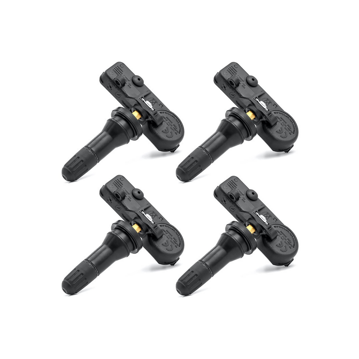 Set di 4 Sensori di pressione pneumatici TPMS già configurati (ESCLUSE VETTURE TESLA)