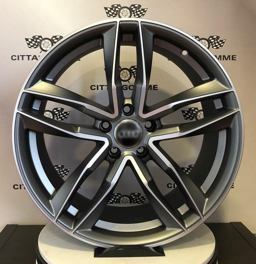 Set da 4 Cerchi in lega AF16 per Audi A3 A4 A5 A6 A7 A8 TT Q2 Q3 Q5 Q7 Q8 E-Tron
