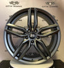 Set 4 Cerchi in lega Fasten per Hyundai iX20 iX35 i30 i40 Kona Ioniq Tucson Nexo Santa Fe Trajet Sonata