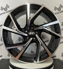 Set 4 Cerchi in lega Kassel per Hyundai iX20 iX35 i30 i40 Kona Ioniq Tucson Nexo Santa Fe Trajet Sonata