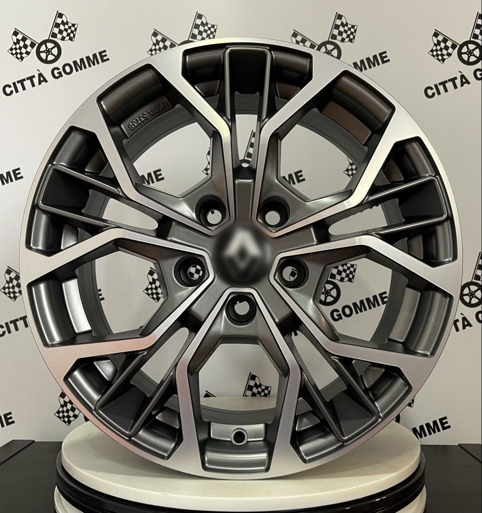 Set da 4 Cerchi in lega Matisse per Renault Kadjar Megane Talisman Fluence Espace Koleos Laguna III