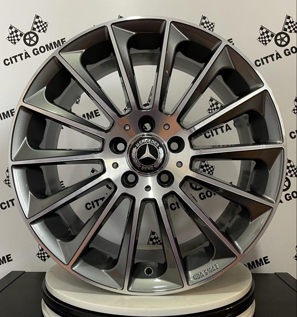 Set da 4 Cerchi in lega Stellar per Mercedes Classe A B C E S SL SLK CL CLS CLA GLA GLB VITO GLK GLE GLC AMG Coupè