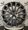 Set da 4 Cerchi in lega Stellar per Mercedes Classe C E M ML SL GLC GLK SLK CLS GLE in Doppia Misura