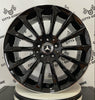 Set da 4 Cerchi in lega Stellar per Mercedes Classe C E M ML SL GLC GLK SLK CLS GLE in Doppia Misura