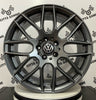 Set 4 Cerchi in lega Berghem per Volkswagen Golf 5 6 7 8 T-Roc Tiguan Eos Touran Caddy Jetta Beetle Sharan ID3 ID4 ID6