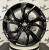 Set 4 Cerchi in lega Rebel per Volkswagen Golf 5 6 7 8 T-Roc Tiguan Eos Touran Caddy Jetta Beetle Sharan ID3 ID4 ID6