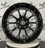 Set da 4 Cerchi in lega Power per Volkswagen Golf 5 6 7 8 T-Roc Tiguan Eos Touran Caddy Jetta Beetle Sharan ID3