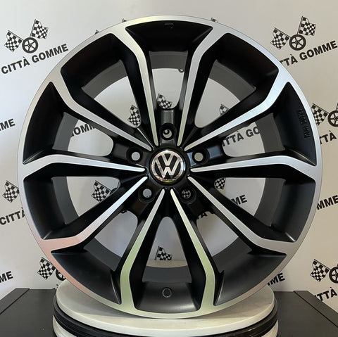 Set 4 Cerchi in lega Xenon per Volkswagen Golf 5 6 7 8 T-Roc Eos Touran Caddy Jetta Beetle Sharan ID3 ID4 ID6