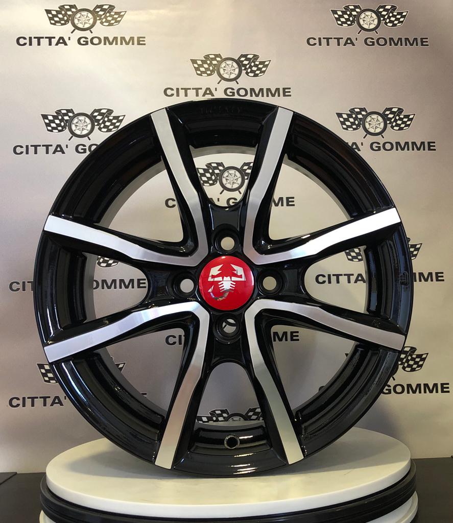 Set di 4 Cerchi in lega Milano per Abarth Grande Punto e Abarth Punto Evo