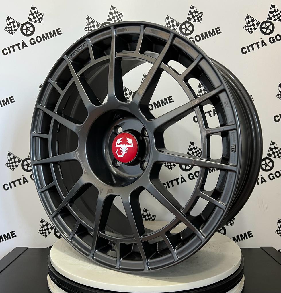 Set da 4 Cerchi in lega NTT per ABARTH GRANDE PUNTO 124 SPIDER (LOGO ROSSO)