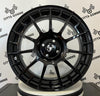 Set da 4 Cerchi in lega NTT per Abarth 500 595 SS esseesse (LOGO NERO)