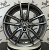 Set da 4 Cerchi in lega Evo per Volkswagen Golf 5 6 7 8 T-Roc Tiguan Eos Touran Caddy Jetta Beetle Sharan ID3 ID4 ID6