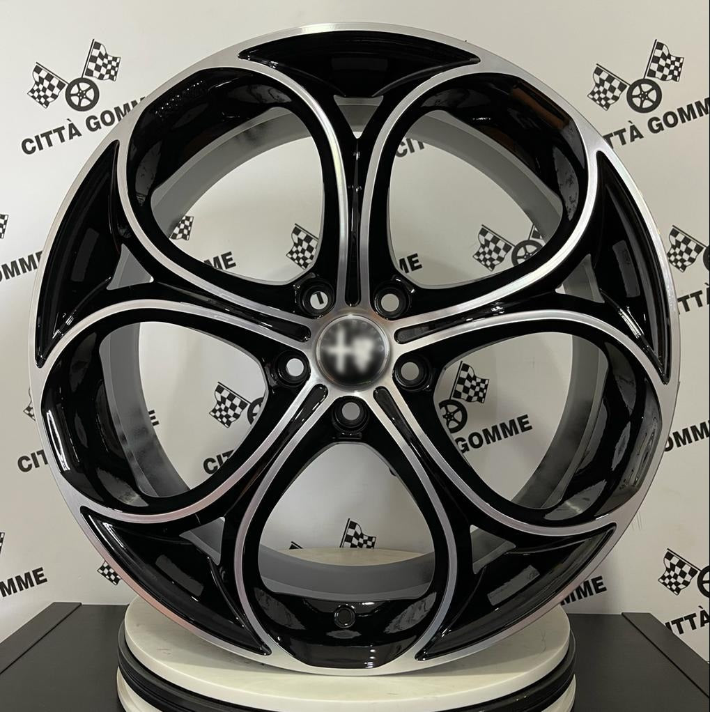 Set da 4 Cerchi in lega Drake per Alfa Romeo Giulietta Giulia 159 Brera Spyder Stelvio Tonale