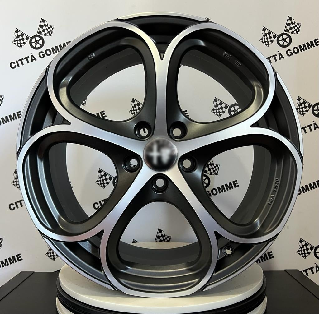 Set da 4 Cerchi in lega Msw82 per Alfa Romeo Giulia Giulietta Stelvio Brera 159 Spyder