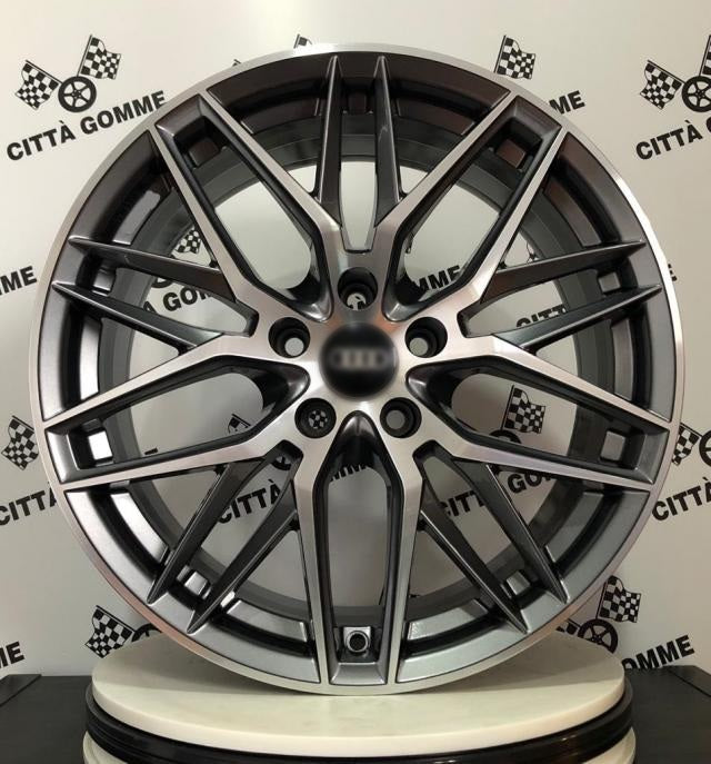 Set da 4 Cerchi in lega AF19 per Audi A3 A4 A5 A6 A7 A8 TT Q2 Q3 Q5 Q7 Q8 E-Tron
