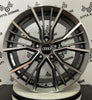 Set 4 Cerchi in lega Union per Audi A3 A4 A5 A6 A7 A8 TT Q2 Q3 Q5 Q7 Q8 E-Tron