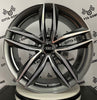 Set da 4 Cerchi in lega Vulcano per Audi A3 A4 A5 A6 A7 A8 TT Q2 Q3 Q5 Q7 Q8