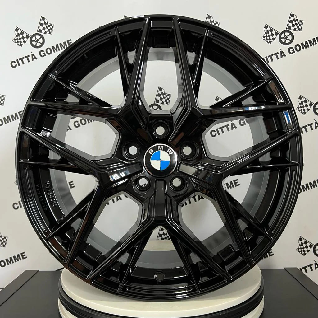 Set 4 Cerchi in lega Lunica per BMW i4 Serie 2 3 4 5 7 8 X3 X4 Z4 2017 > in DOPPIA MISURA