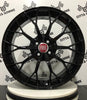 Set da 4 Cerchi in lega Power per Fiat Panda 500 Fiorino Idea Bravo Stilo