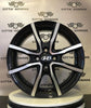 Set di 4 Cerchi in lega Milano per Hyundai i10 i20 Accent Atos Getz