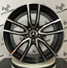 Set da 4 Cerchi in lega Evo per Mercedes Classe A B C E S SL SLK CL CLS CLA GLA GLB VITO GLK GLE GLC AMG Coupè DOPPIA MISURA