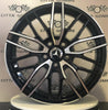 Set da 4 Cerchi in lega Msw72 per Mercedes Classe A B C E CLA GLA GLB VITO GLK GLE GLC
