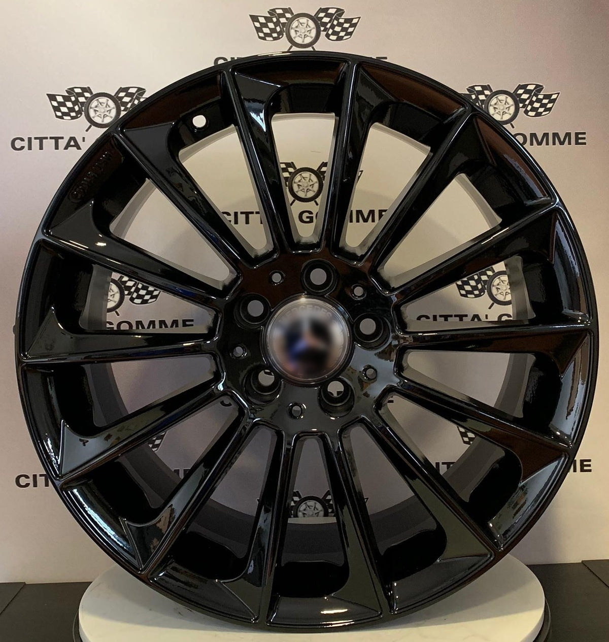 Set da 4 Cerchi in lega Stellar per Mercedes Classe C E M ML SL GLC GLK SLK CLS GLE in Doppia Misura