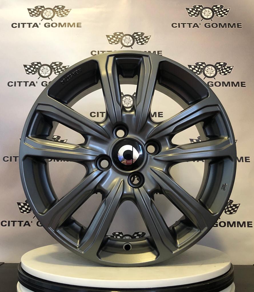 Set di 4 Cerchi in lega Magma per Smart Forfour II Fortwo III Cabrio Brabus dal 2014>